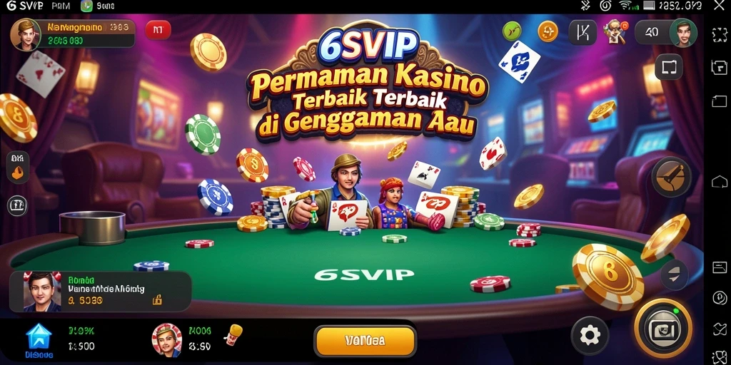 Gameplay kasino menarik di aplikasi 6SVIP.