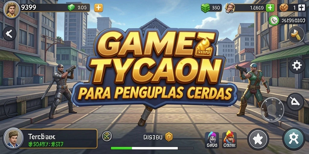 Gameplay Tycoon yang menarik dengan berbagai pilihan strategi.