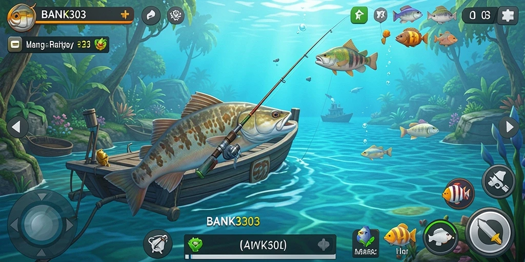 Gameplay BANK303 yang memikat saat menangkap ikan di laut.
