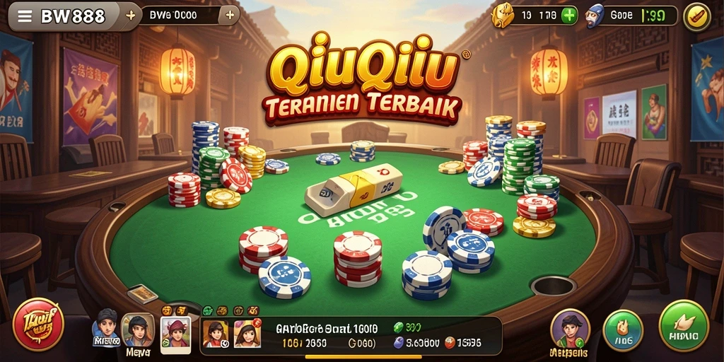 Gambaran gameplay seru BW888 dalam permainan QiuQiu.