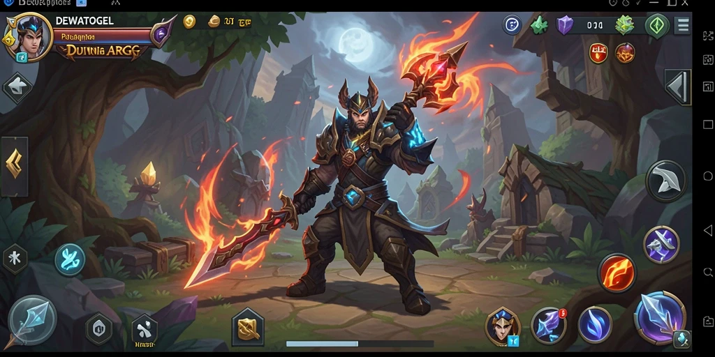 Tampilan menakjubkan dari gameplay petualangan DEWATOGEL.