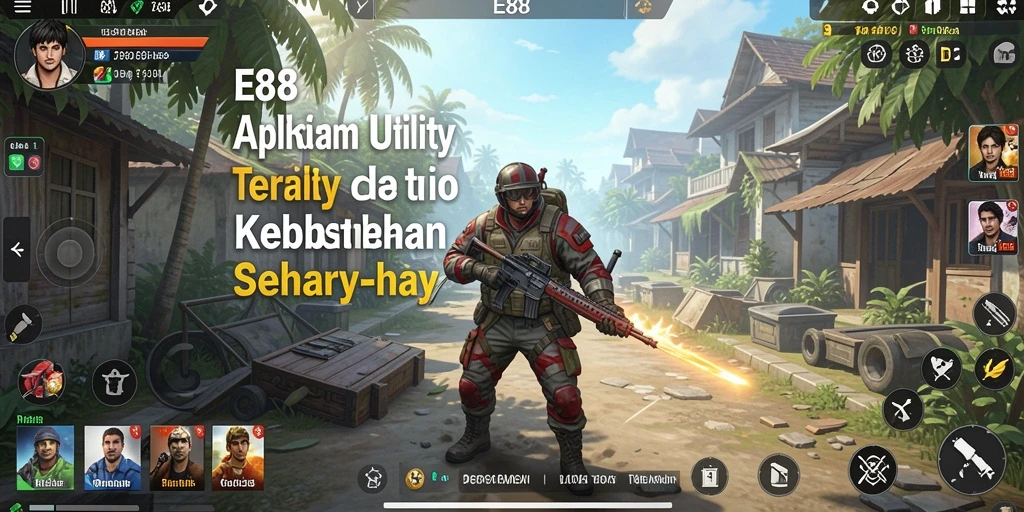 Tampilan antarmuka aplikasi E88 yang User-Friendly.