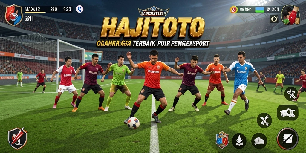 Screenshot gameplay HAJITOTO menampilkan aksi seru di lapangan.