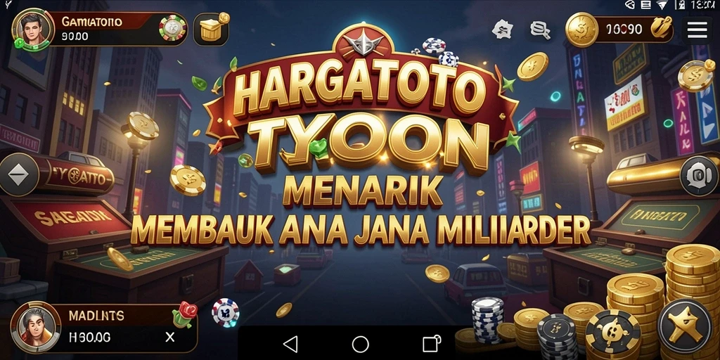 Gambaran mendalam tentang gameplay Tycoon HARGATOTO yang menarik.