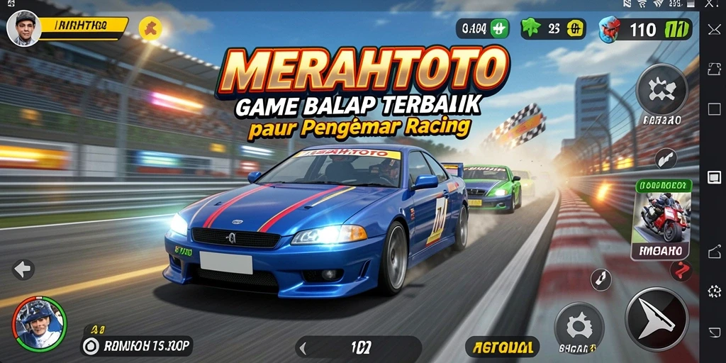 Screenshot dari gameplay Balap yang menegangkan di MERAHTOTO.