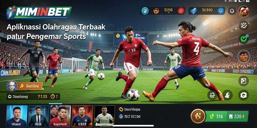 Tampilan gameplay seru di MIMINBET dengan statistik olahraga yang menarik.