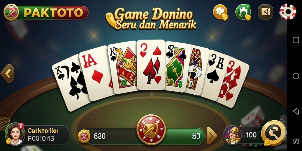 Tampilan gameplay PAKTOTO yang seru dengan domino.