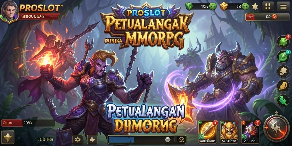 Tampilan gameplay <strong>PROSLOT</strong> yang menarik di dunia MMORPG.