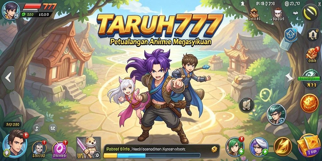 Tangkapan layar TARUH777 menampilkan aksi seru dalam dunia Anime.