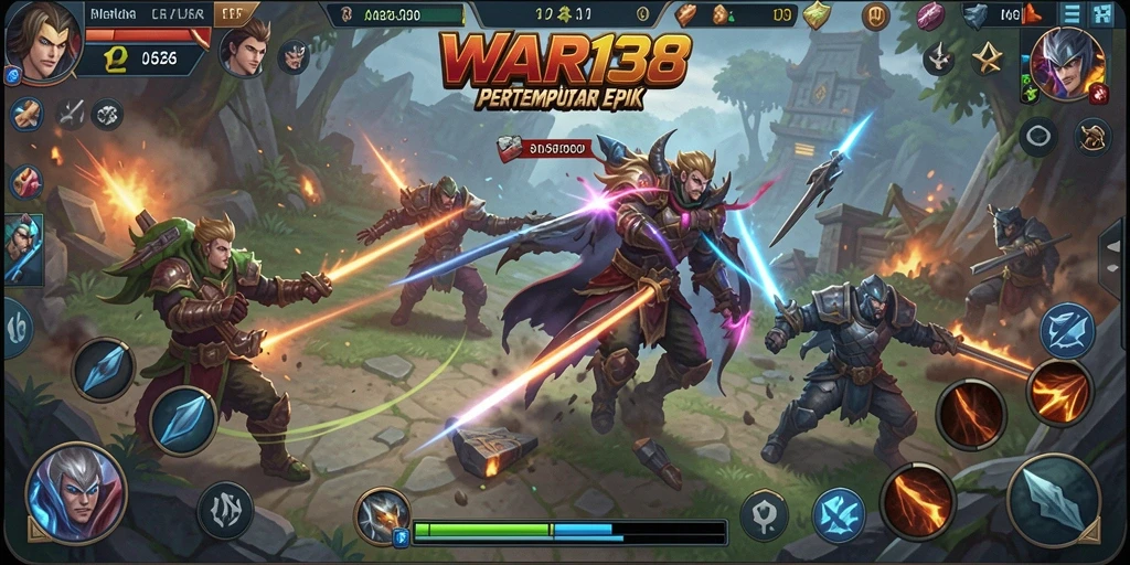 Tangkapan layar dari gameplay seru dalam WAR138 saat pertempuran tim.